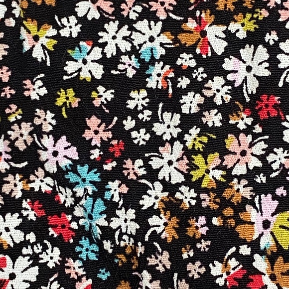 The Loft Dark Floral Ditsy Long Sleeve Work Office Blouse Top XL Spring Summer - Picture 7 of 7